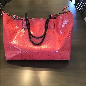 COPY - Big Buddha Large Faux Ostrich Tote